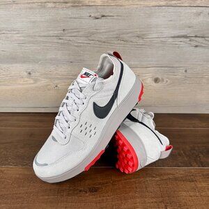 Nike C1ty Mens Size 9 College Grey Vast Grey Fire Red Black FZ3863 010